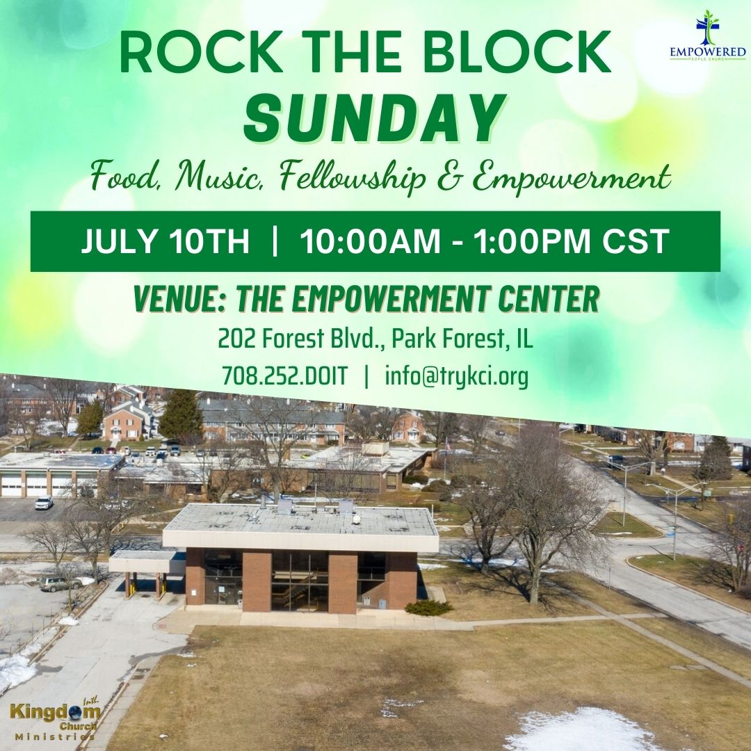 Rock the Block Outdoor Outreach Service & Event